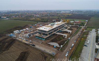 The 5,000-square-meter, three-storey innovation center in Debrecen will soon be completed