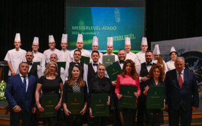 Mesterlevél, aranykoszorús mesterlevél átadás és mesterelnöki kinevezések december 7-én!