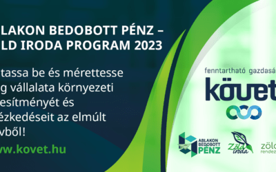 Ablakon Bedobott Pénz és Zöld Iroda Program 2023