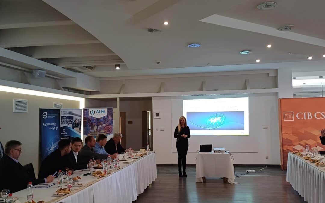 Előadóként vett részt Kamaránk a CIB Bank által szervezett üzleti reggelin