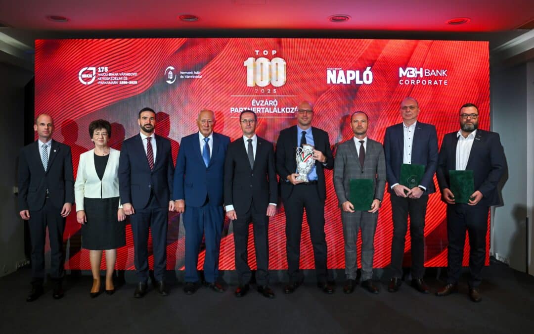 Átadták a Napló Gazdasági Díját a hajdú-bihari TOP 100 partnertalálkozón