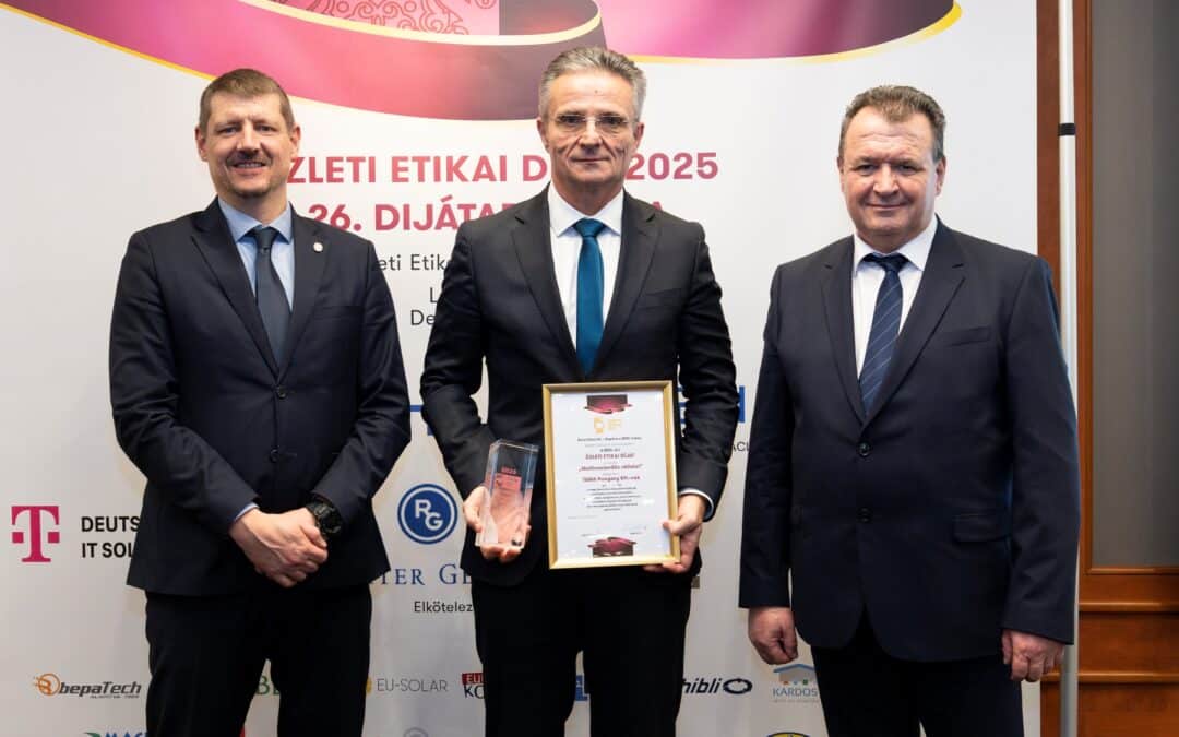 Üzleti Etikai Díjban részesült a TAMA Hungary Kft.