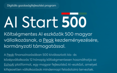 Elkezdődött a jelentkezés az AI Start 500 programra